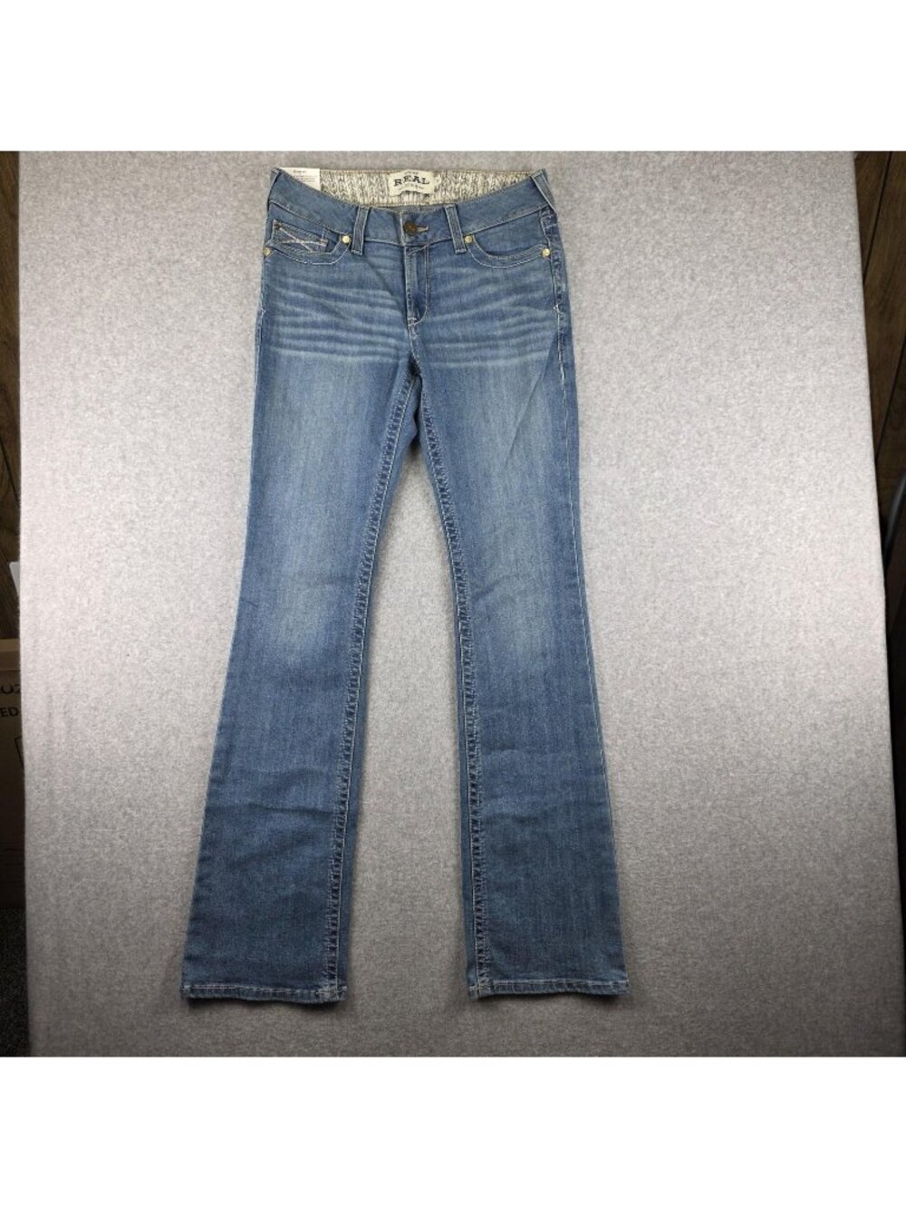 Ariat REAL Arrow Fit Jeans Womens 30XL Mid Rise Bootcut Light Wash NWT